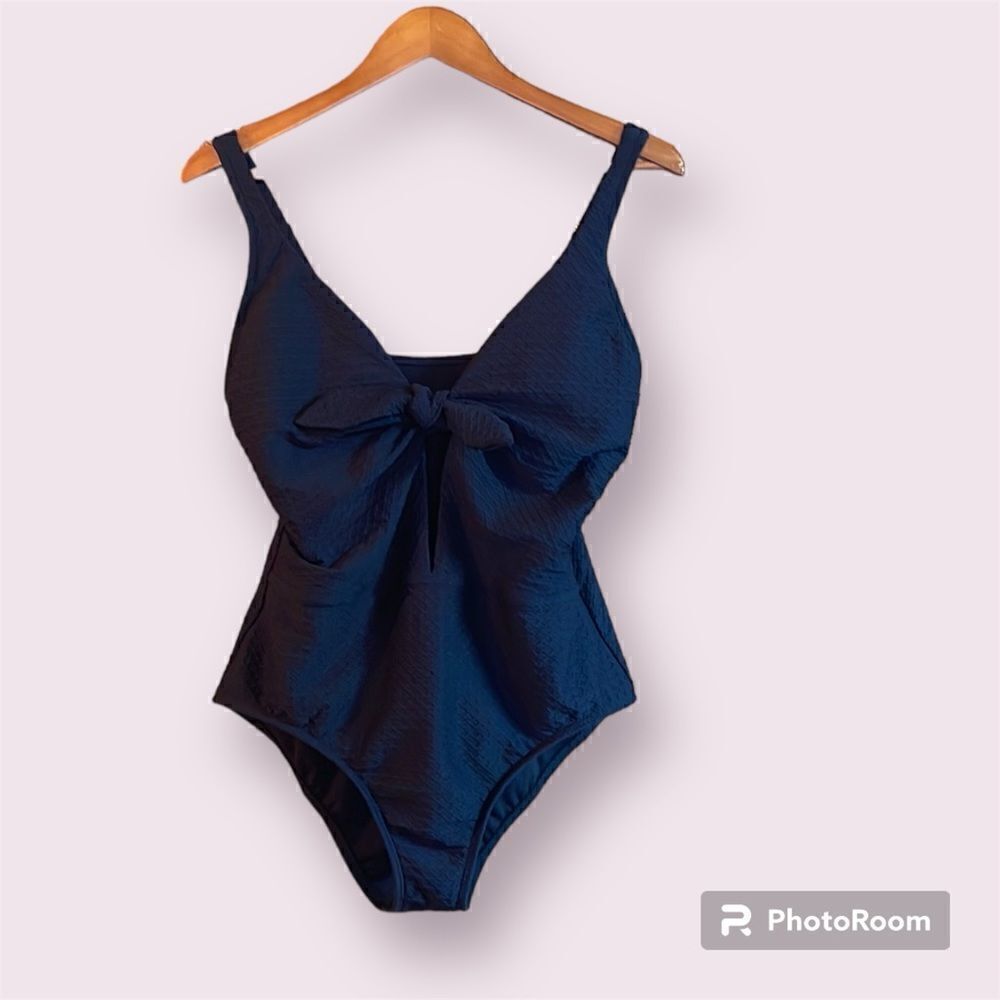 ATHENA Tie Front One Piece Swimsuit